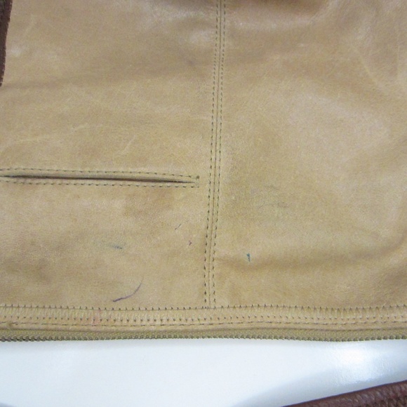 The Sak Brown Leather Tote Single Strap Zip Closure - Picture 14 of 15